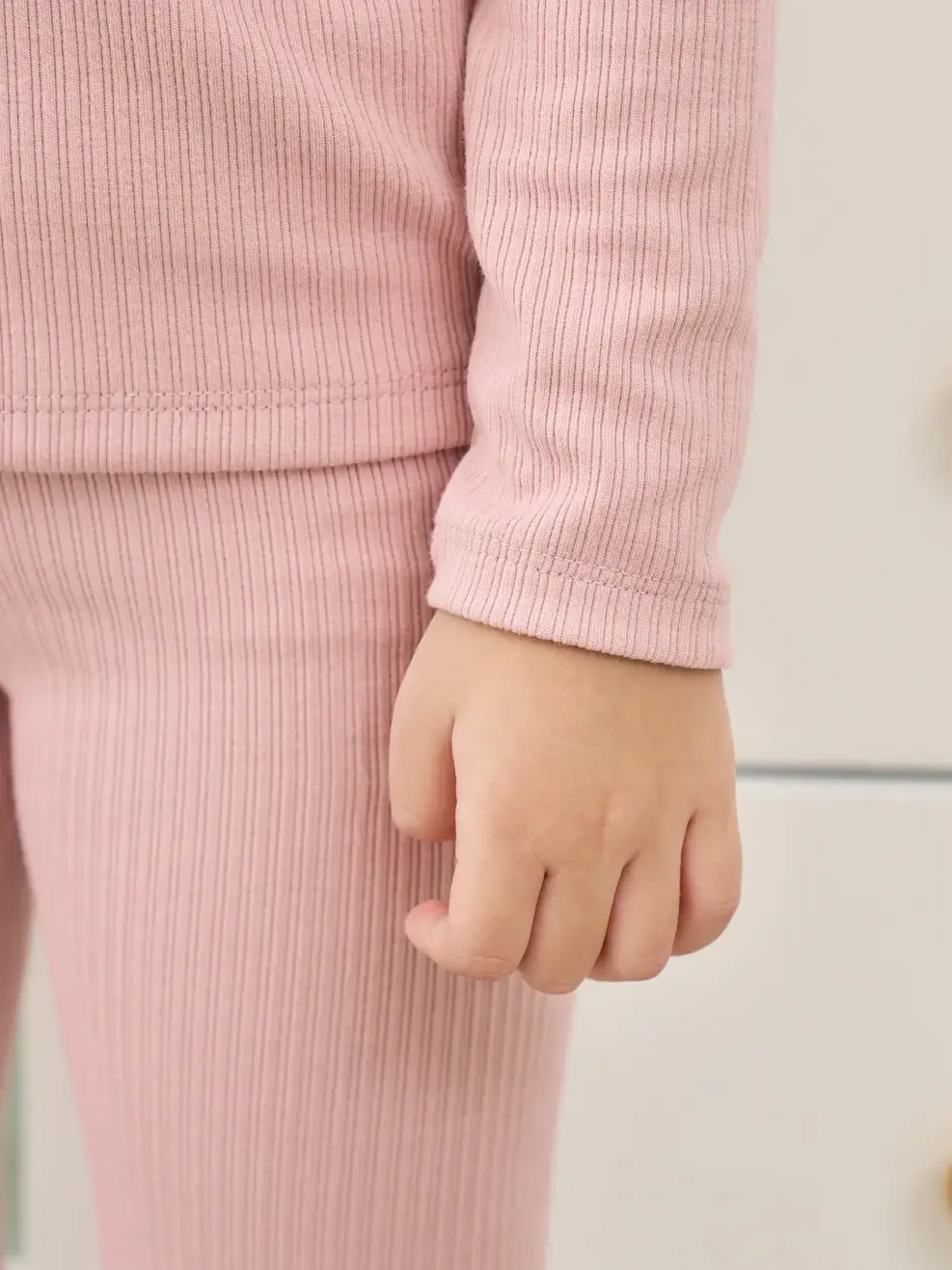 BỘ ĐỒ TRẺ EM CỔ TRÒN - Hồng - 2