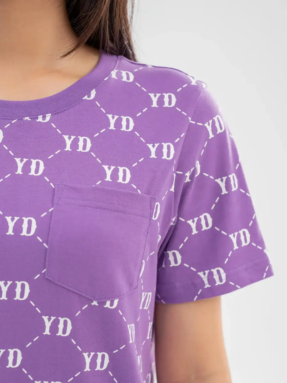 Váy Thun Nữ In Tràn Cotton Usa - Tím - S