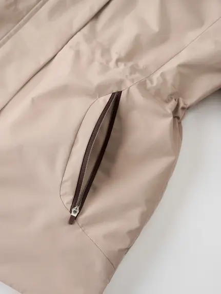 Áo Phao Vip Nữ Chần Ẩn Siêu Ấm - Nâu 111 - S-thumbnail