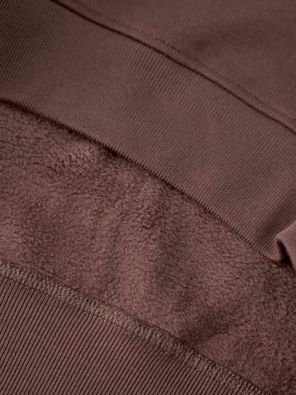 Áo Nỉ Oversize Lửng Thêu Thân Trước - NÂU 093 - S