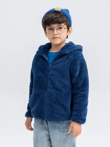 Áo Khoác Giả Lông Cừu Kid Có Mũ