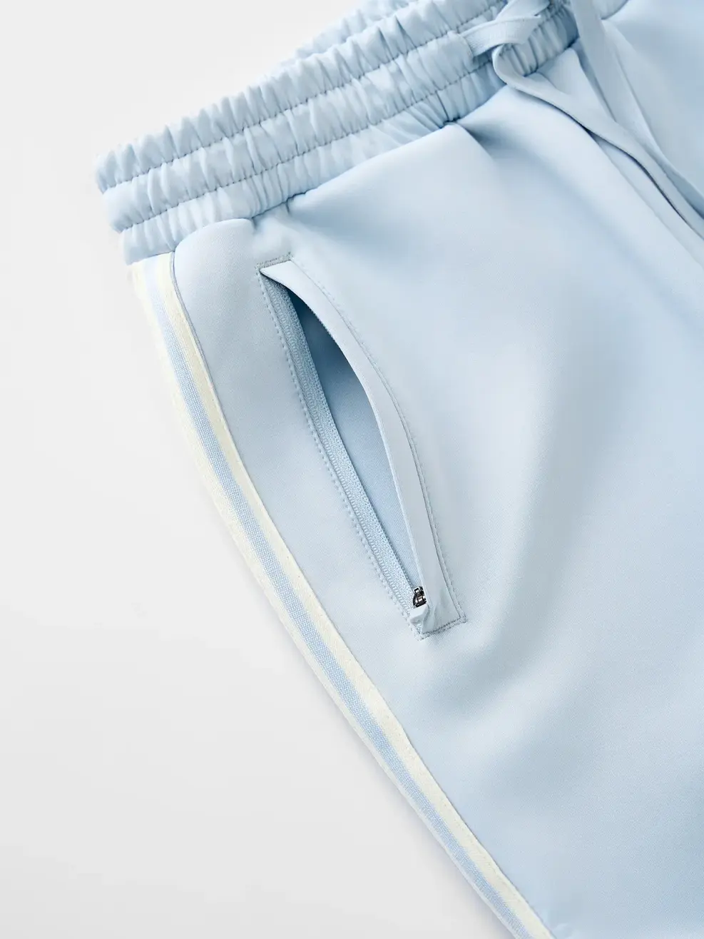 Bộ Đồ Double Face Cổ Tròn Phối Dây Dệt -  Xám 193 - S