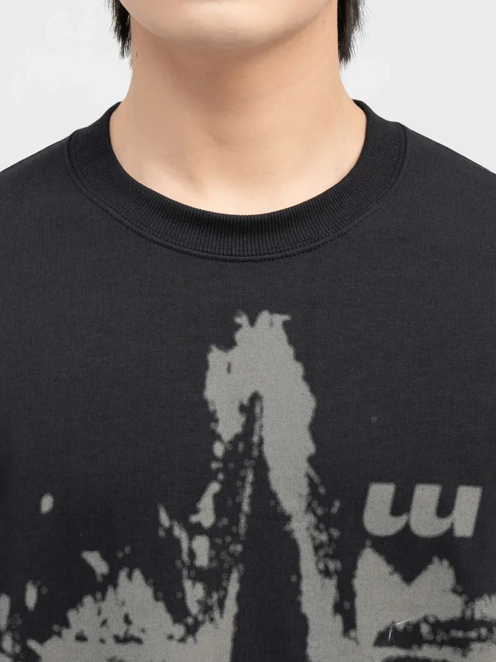 Áo T-shirt Yoguu Censored - Đen - 1