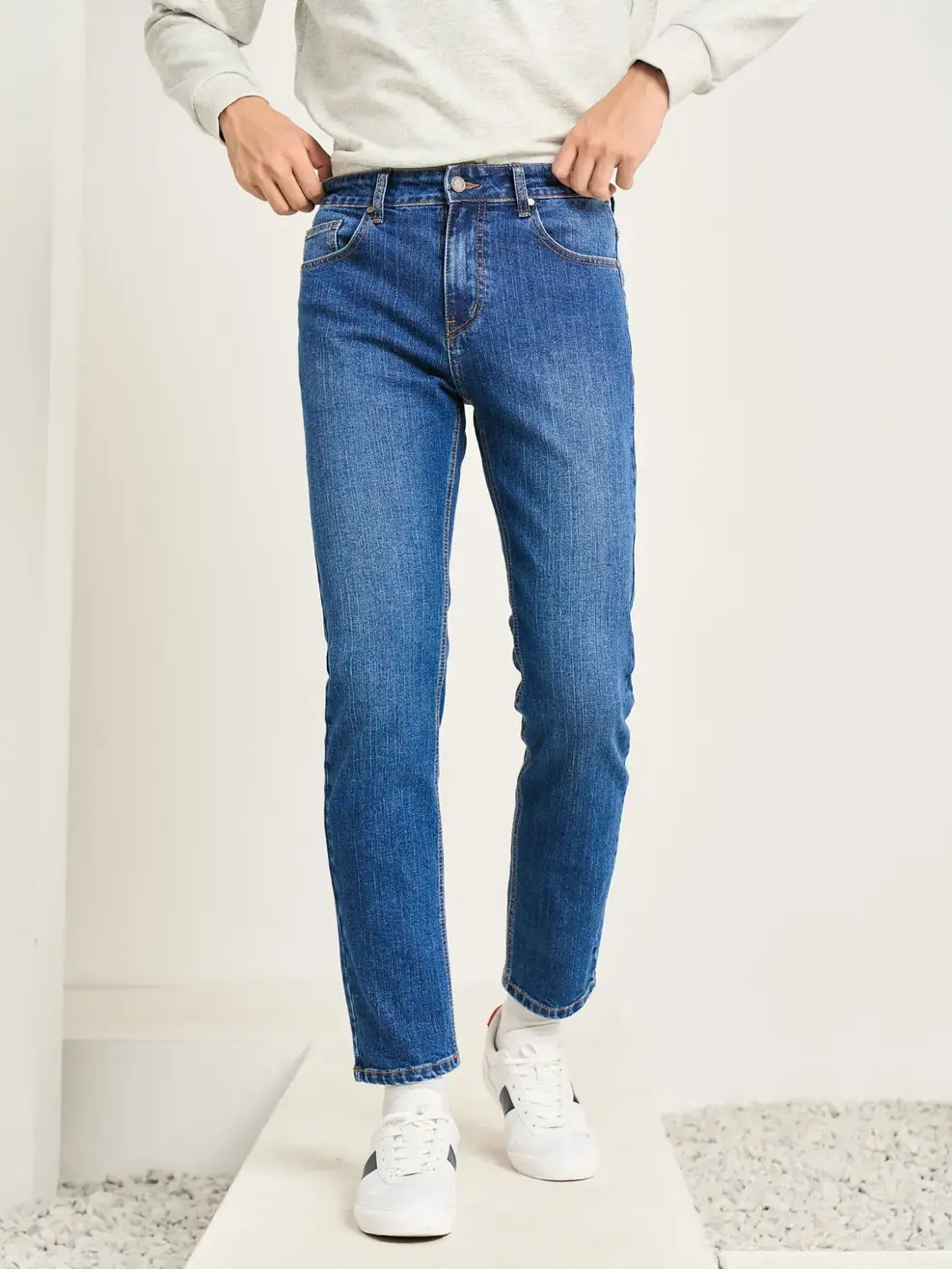 Quần Jeans Nam Slim Cotton Usa 79 - Xanh - 28