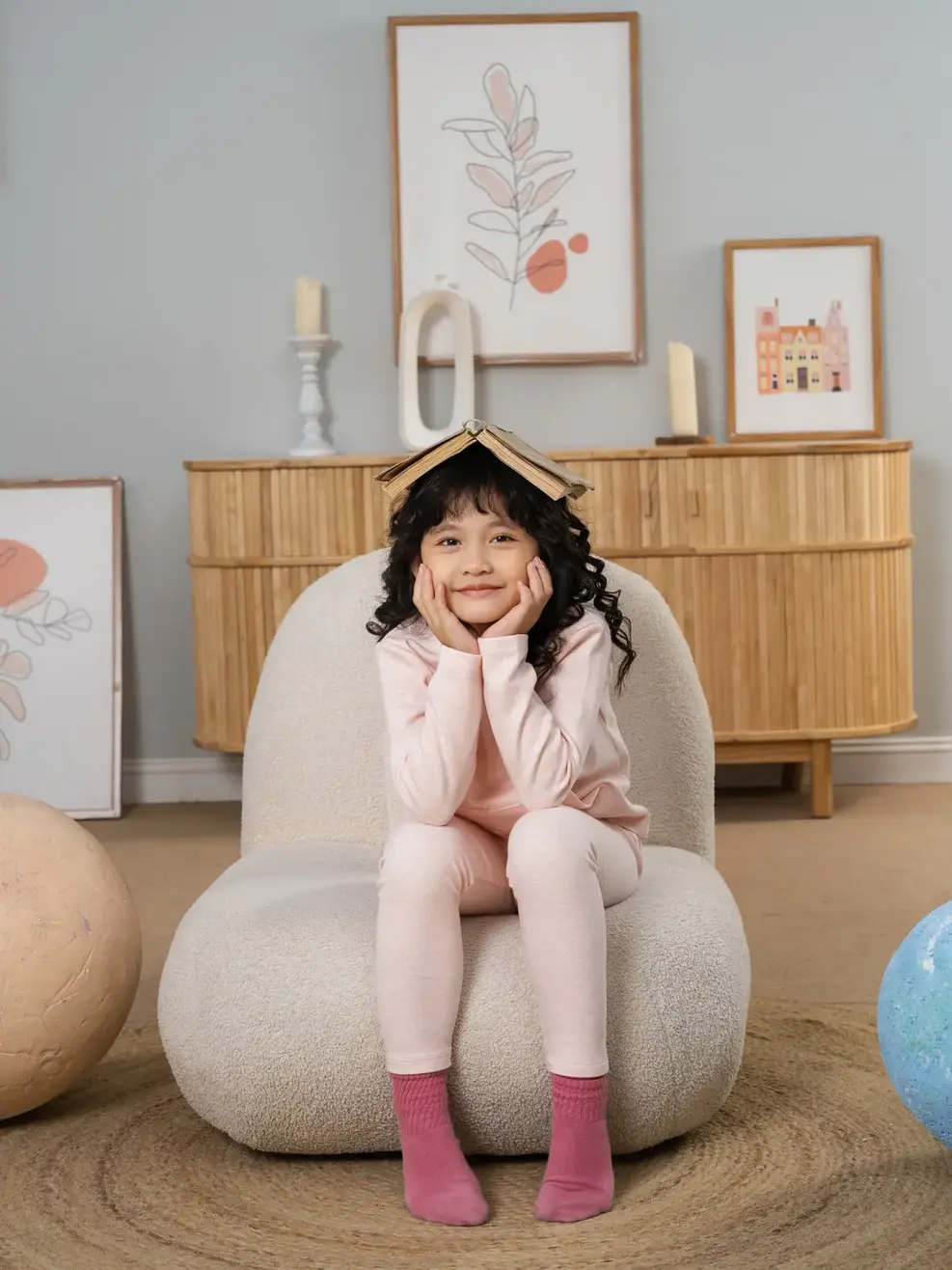 Bộ đồ kid trơn túi bụng - Hồng cam - 4