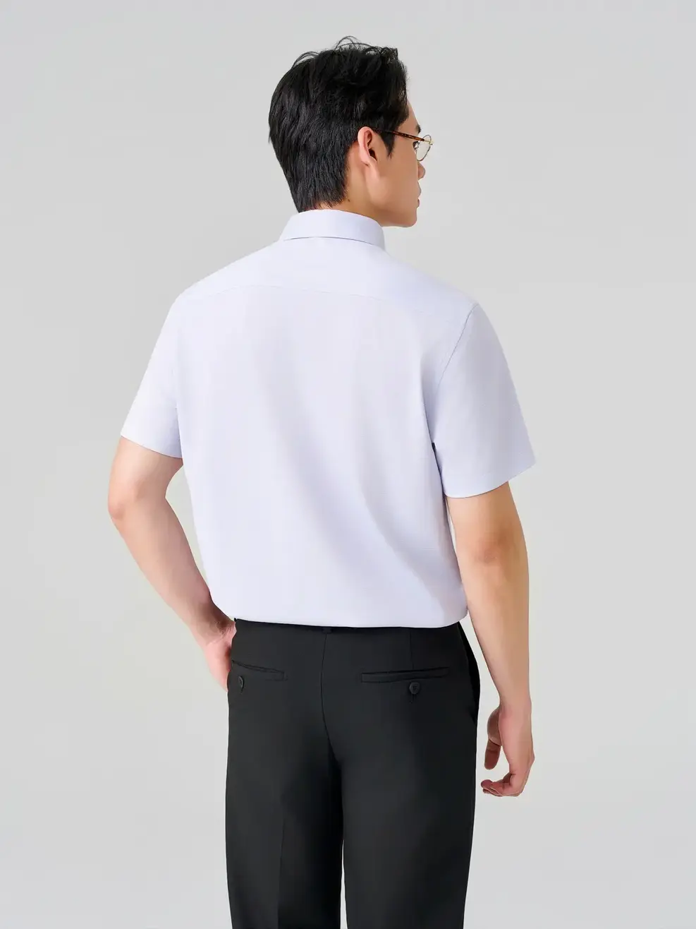 Áo Sơ-mi Ngắn Tay họa tiết chìm - Hoạ Tiết Xám 149 - M
