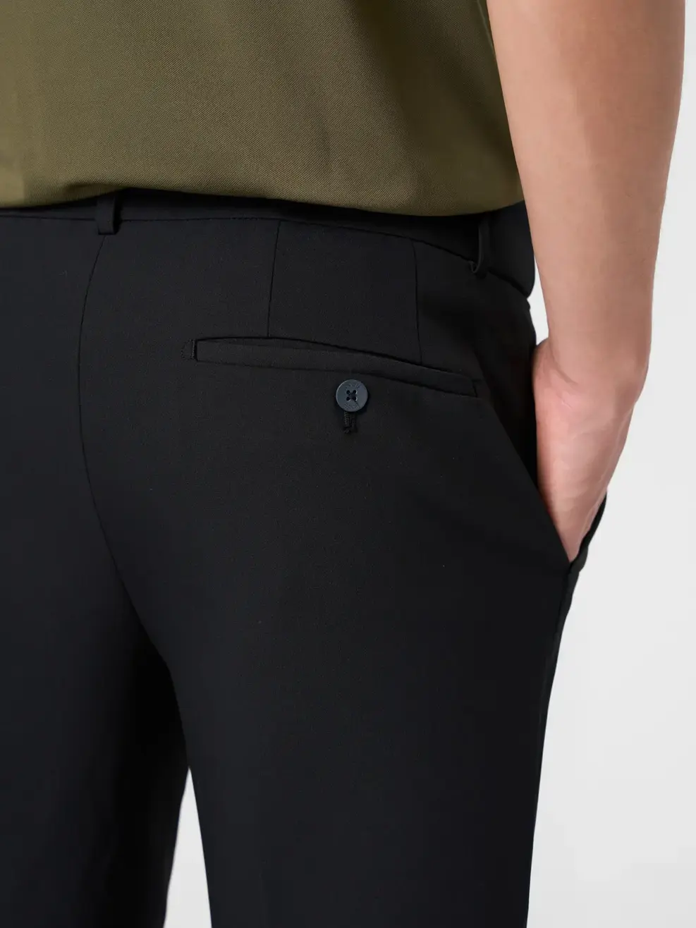 Quần Dài Âu Nam Cạp Di Động Ngang Mắt Cá - Đen 035 - 29