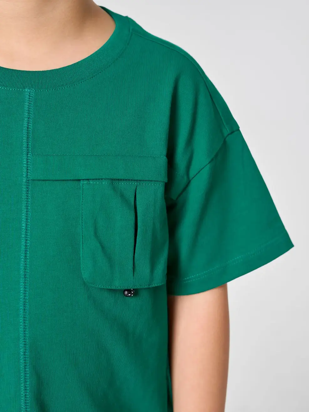 Áo Phông Bé Trai Túi Hộp Có Li - XANH 076 - 2-3