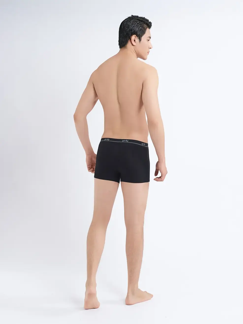 Sịp nam bo kẻ boxer - Đen - 2XL