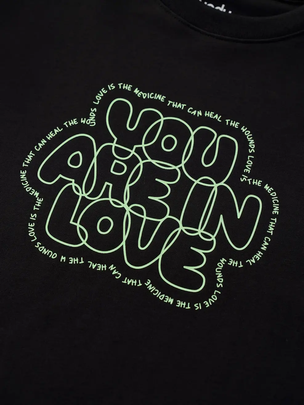 T-shirt Kid You Are Loved - Đen - 2-3