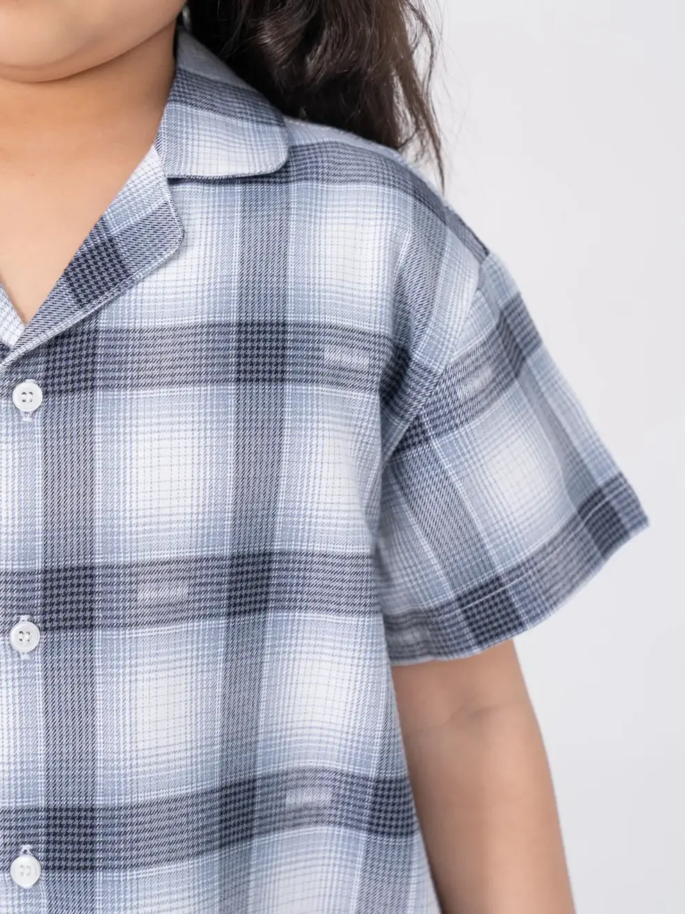 Pijama Kid Cafe Kẻ - ĐEN KẺ XANH - 2