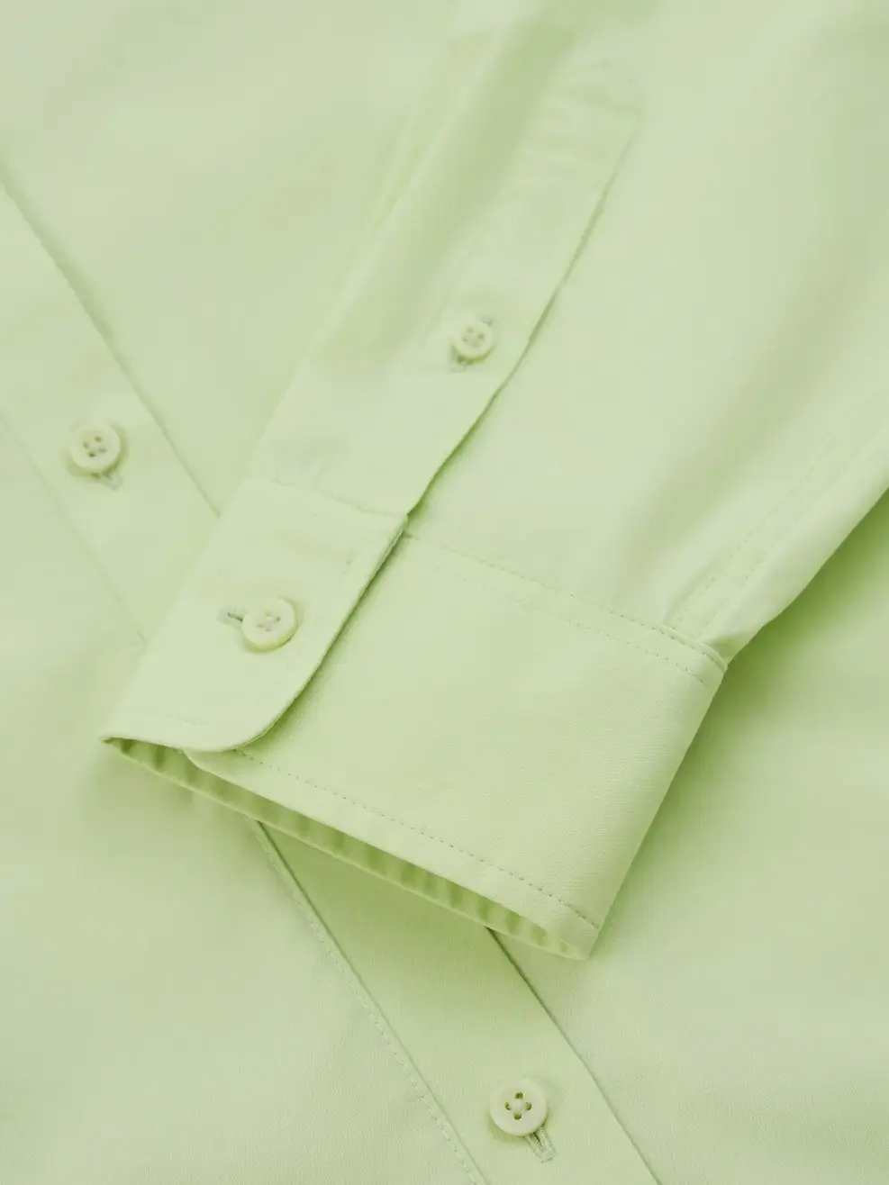 Sơ Mi Dài Tay Nữ Cotton Thô Casual  - Xanh cốm - S