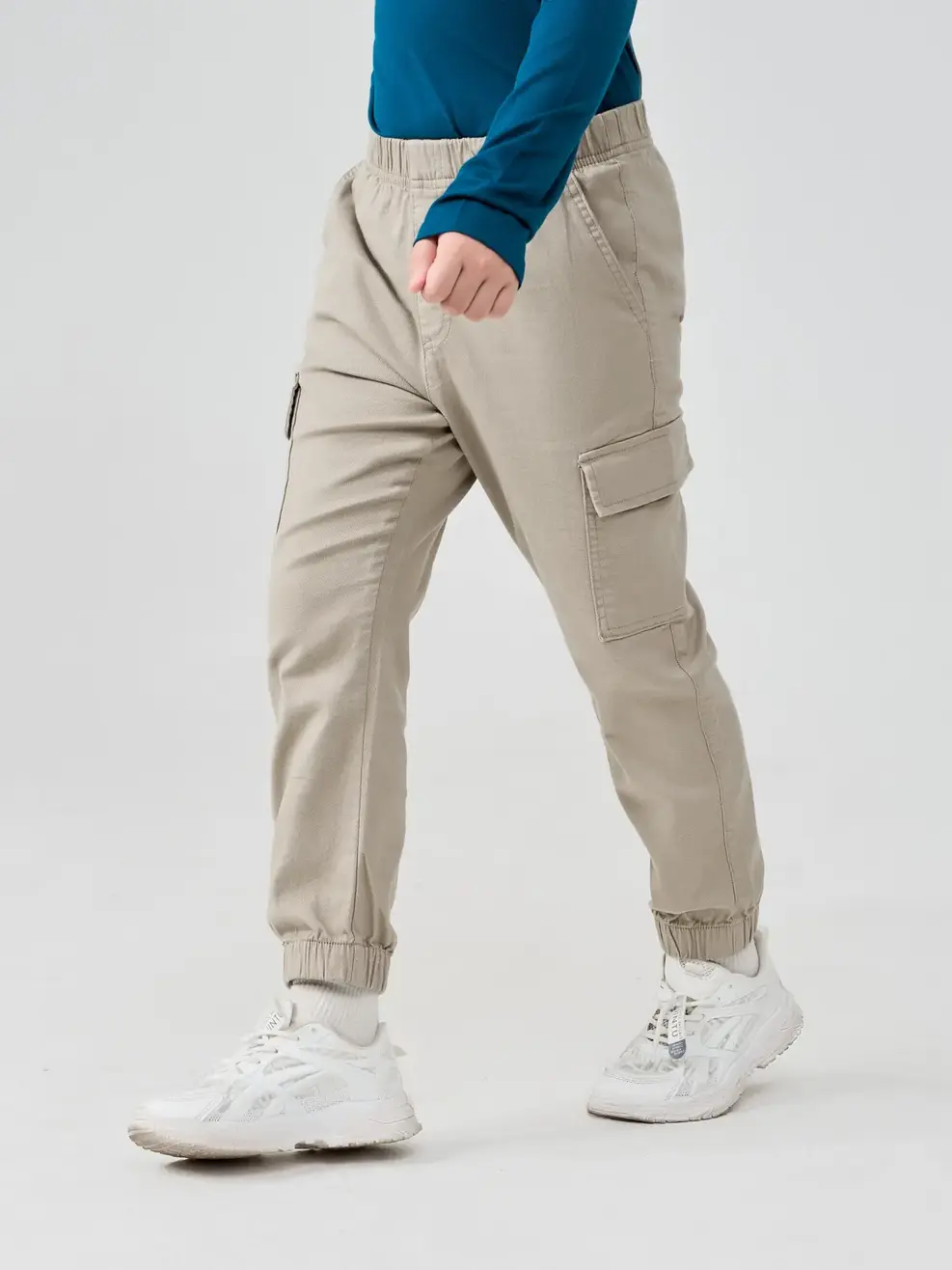 Quần Khaki Kid Nam Túi Hộp  - Be - 8