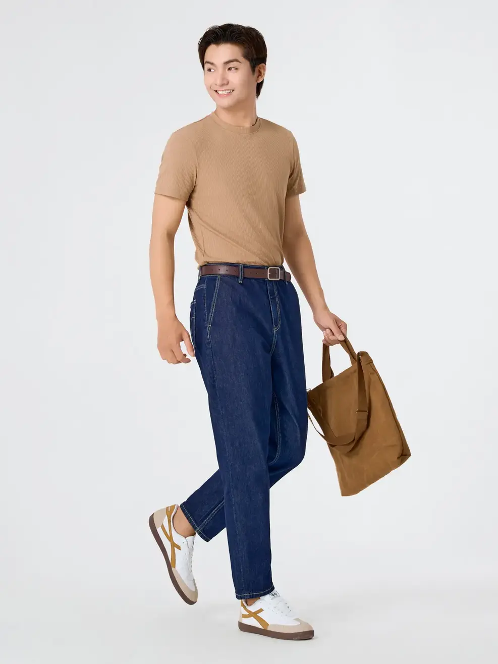 Áo Phông Nam Rip Tăm -  Nâu 205 - L