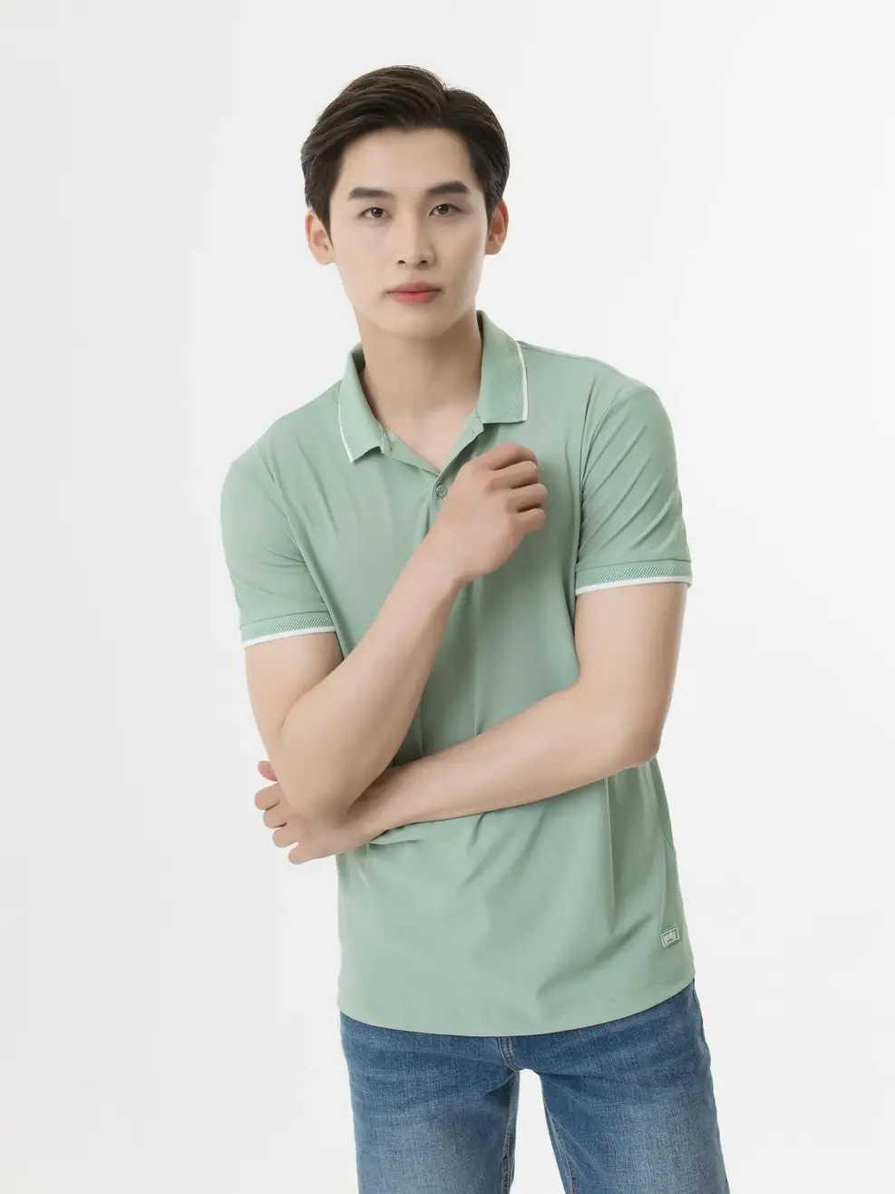 Polo Nam Airycool Bo Quả Trám - Xanh mint - 3XL