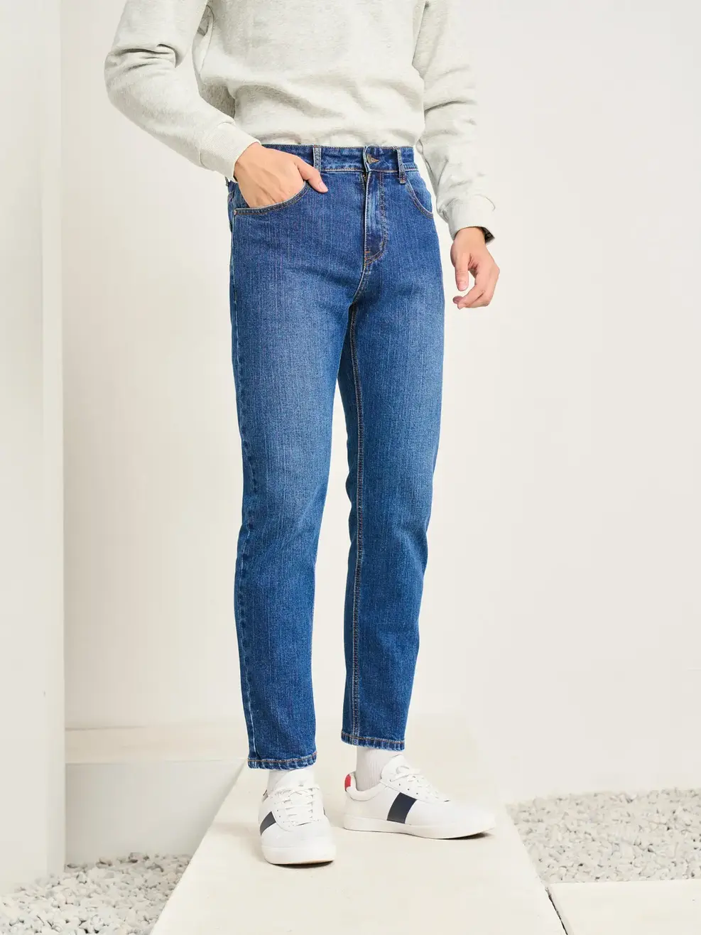 Quần Jeans Nam Slim Cotton Usa 79 - Xanh - 28