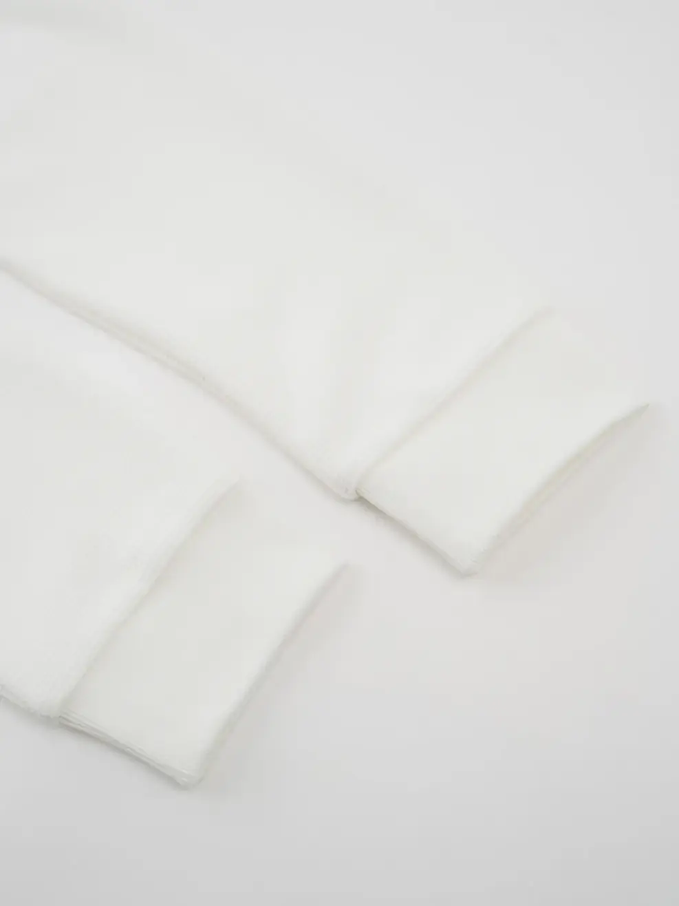 Áo Nỉ Nam Vải Hiệu Ứng - Trắng 001 - M