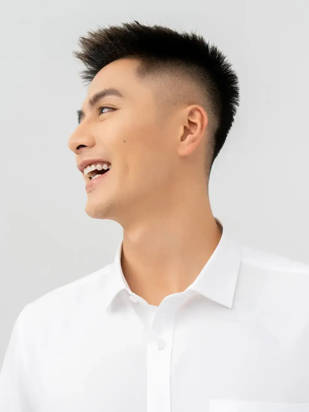 Áo Sơ Mi Cộc Tay Cafe (SCM6035) - White 004 - L