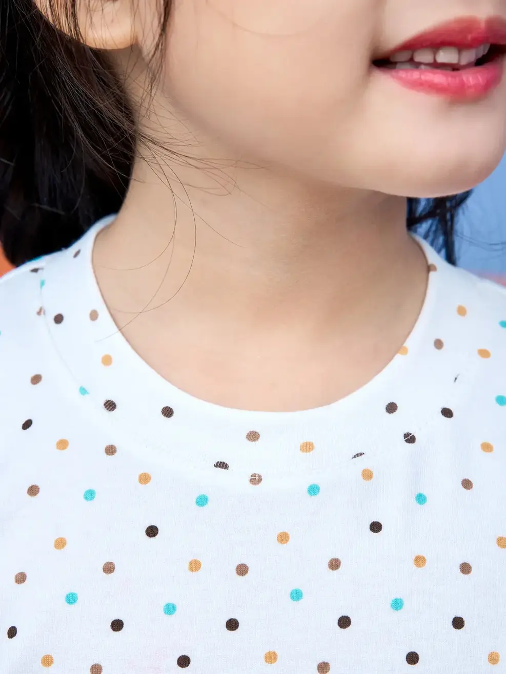 Bộ kid chấm bi nhiều màu - Trắng - 2