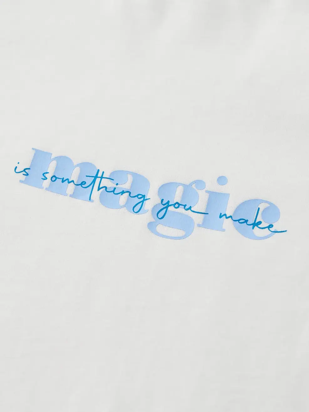 T-shirt Nữ In Ngực Magic - Trắng - S