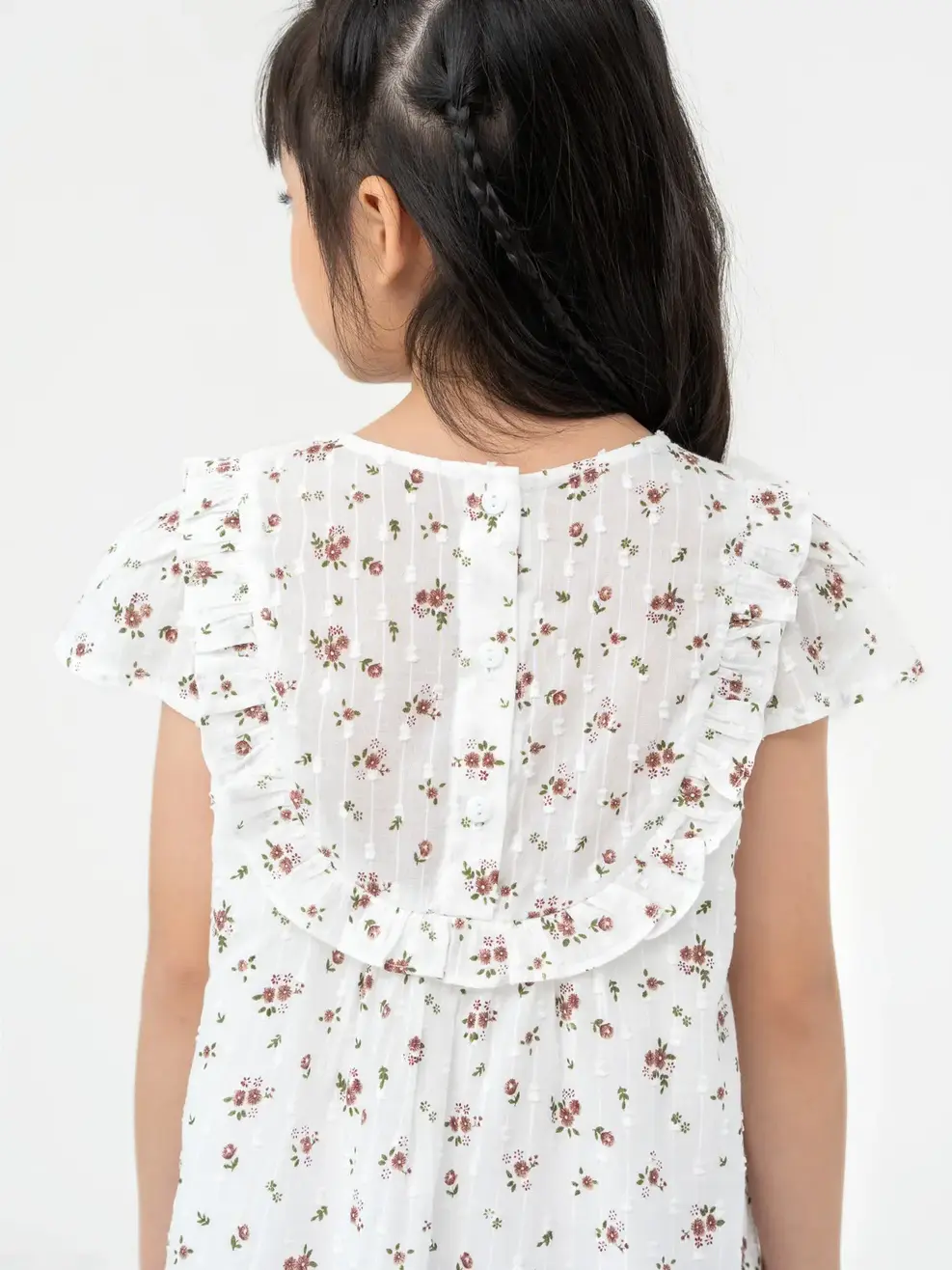 Đầm Kid Bèo Ngực - Hoa đỏ - 5
