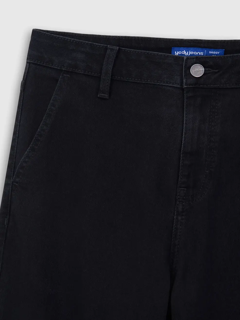 Quần Jeans Nam Baggy Đen Trơn - Đen 011 - 31