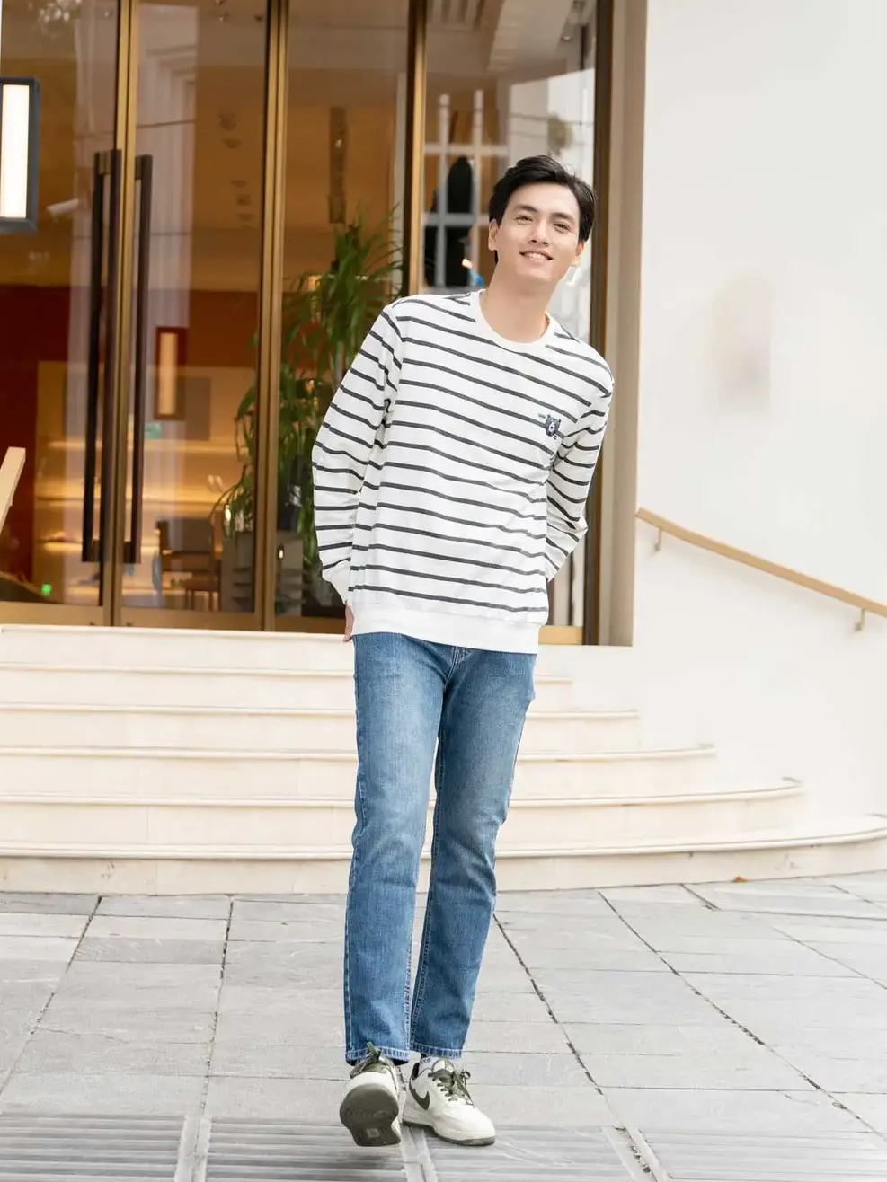 Quần Jeans Nam Slim Cotton Usa Co Giãn 85 - Xanh - 28