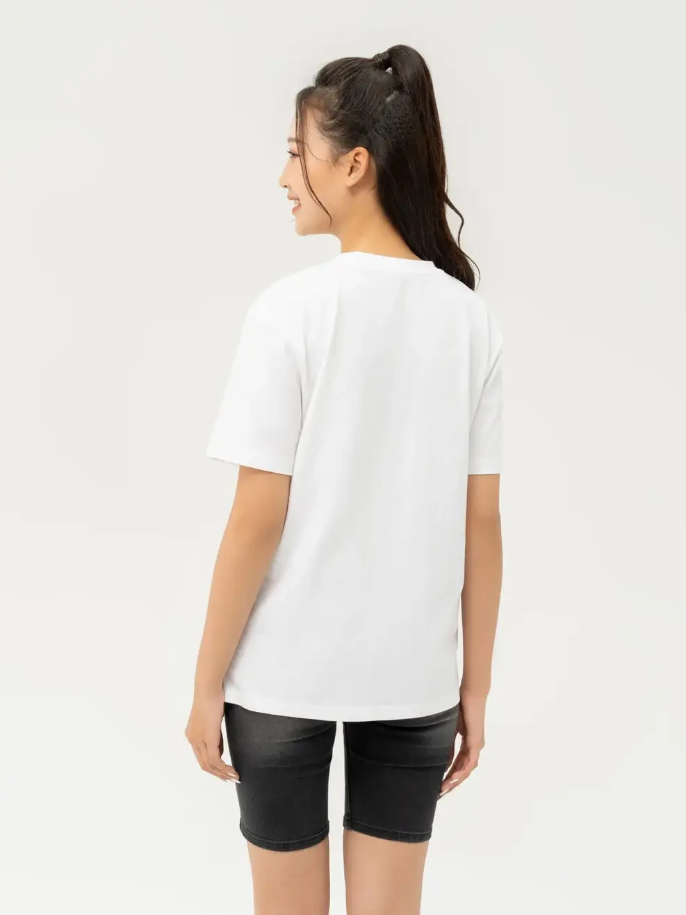 T-shirt Nữ Thêu Gấu Chất Liệu Cotton Usa - Trắng 1 - S
