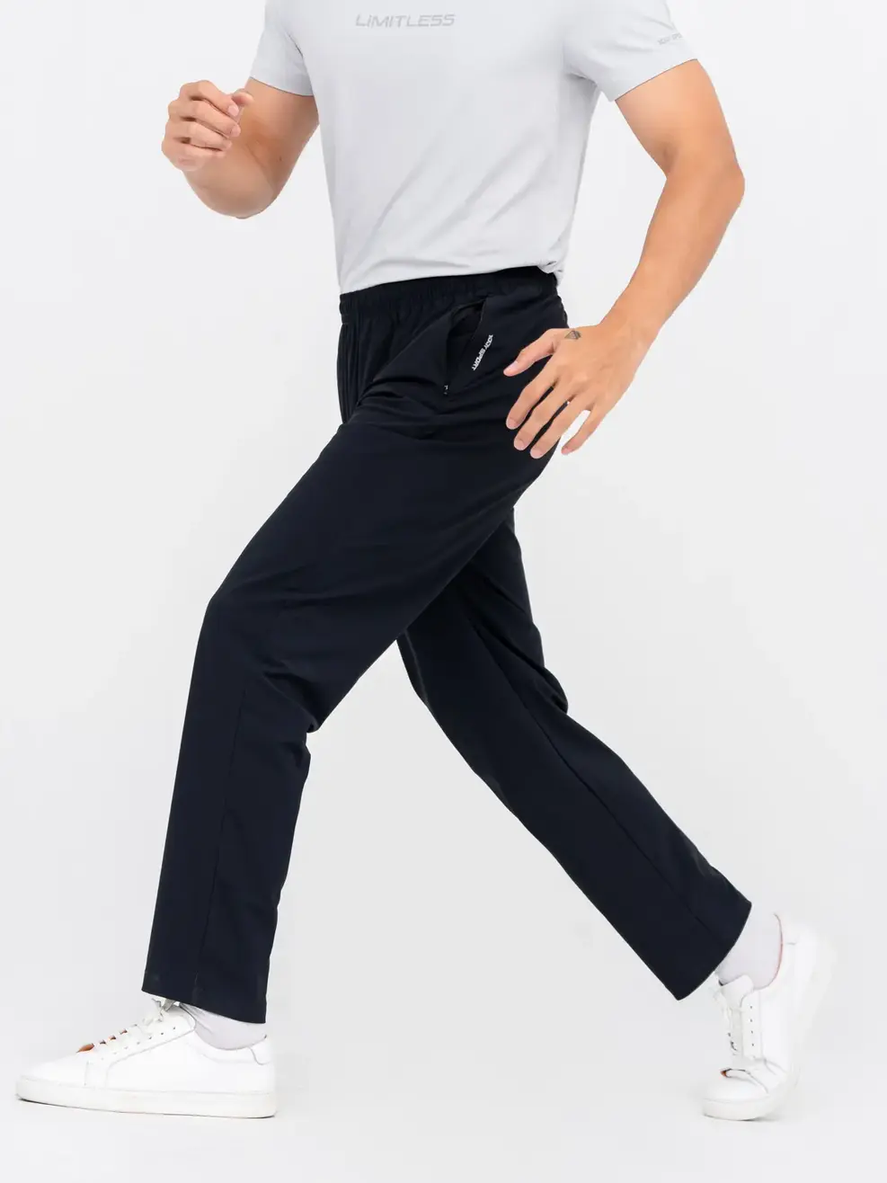 Quần Gió Thể Thao Nam 4 Mùa - Đen - 2XL