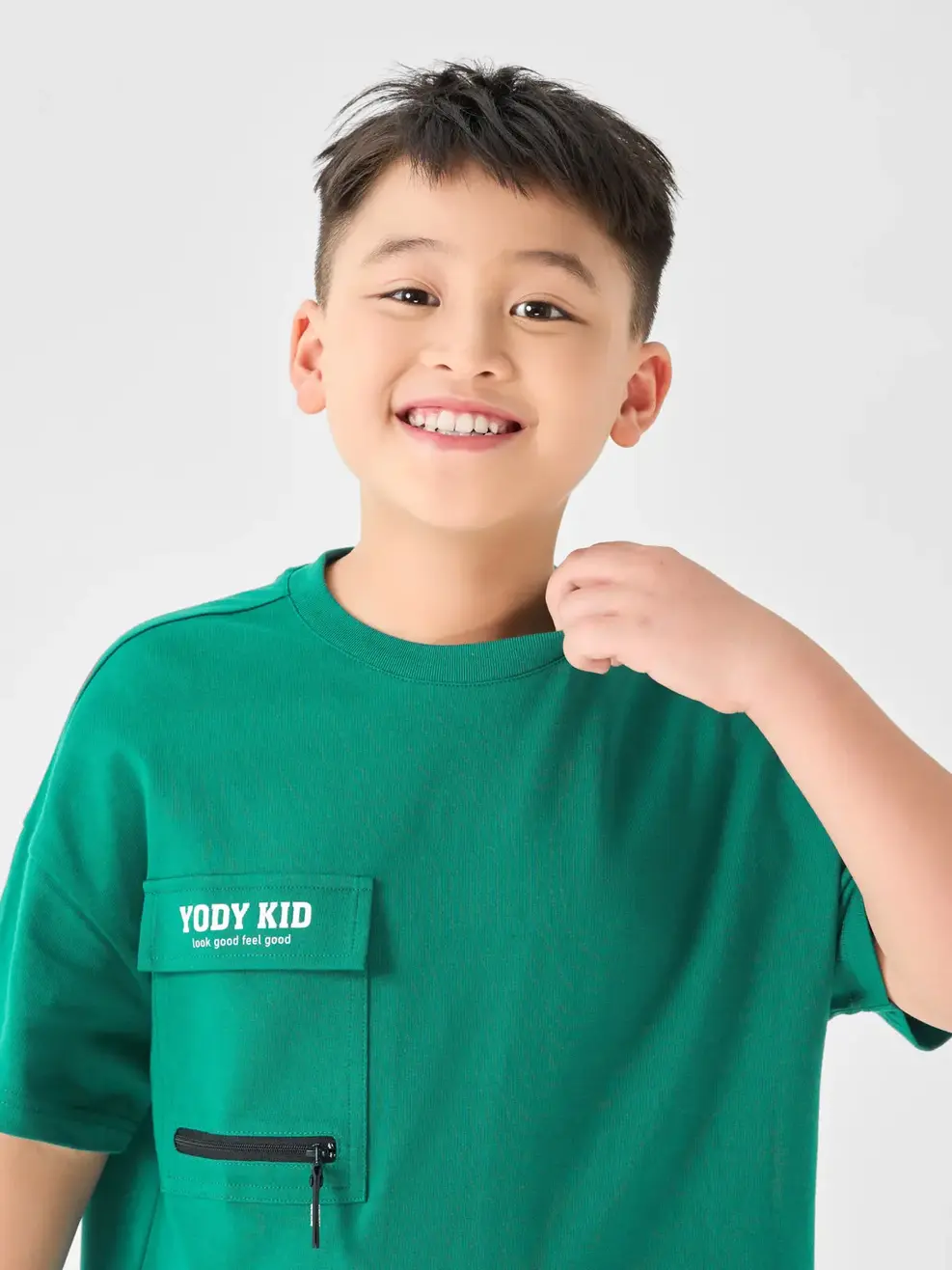 Đồ Bộ Kid Lớn Túi Khóa Ngực - Xanh Lá - 10