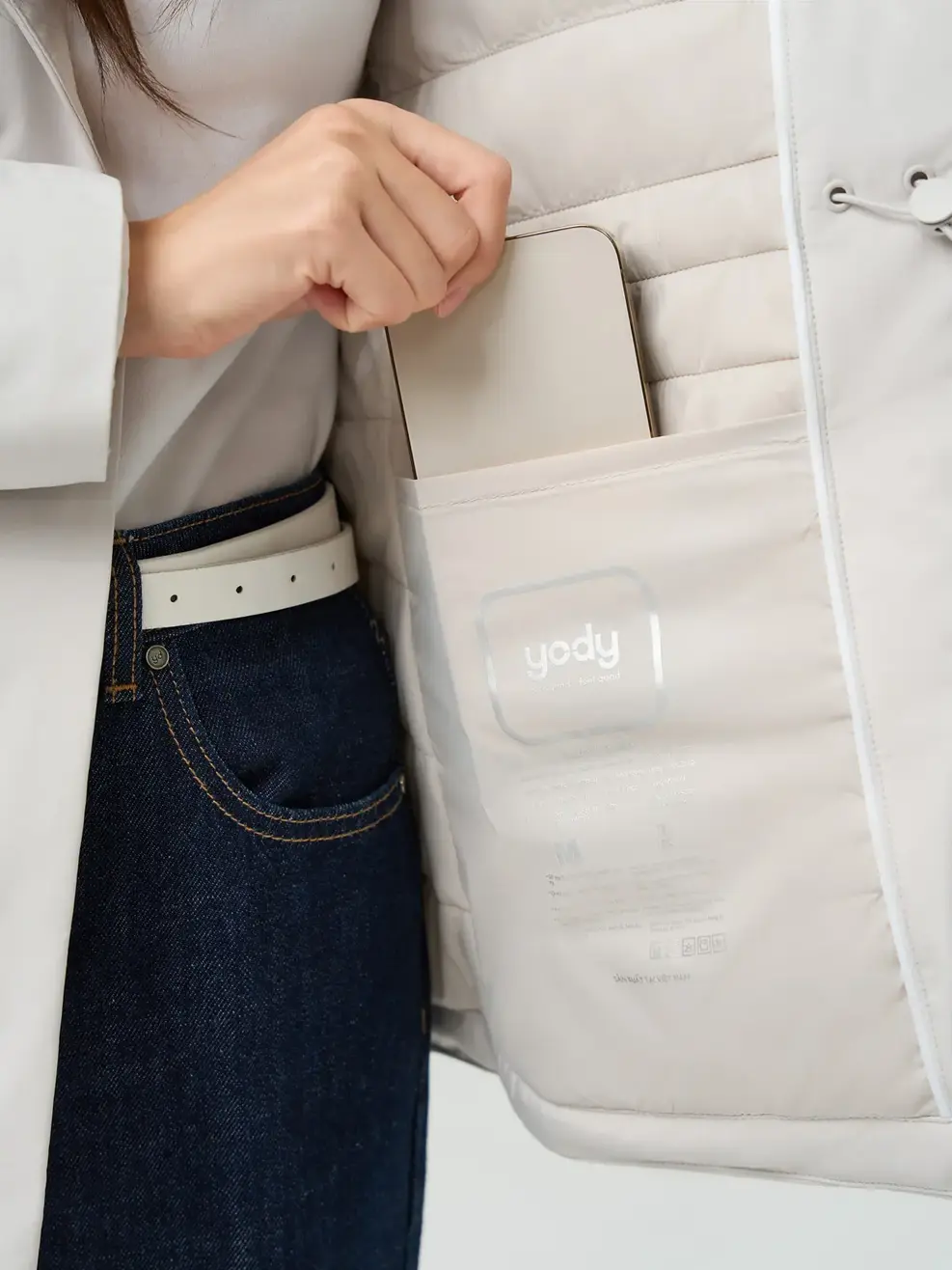 Áo Phao Vip Nữ Chần Ẩn Siêu Ấm -  Be 173 - S