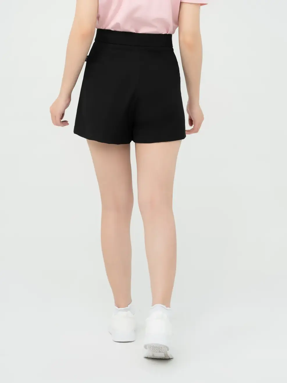 Quần Short Nữ Đai Cạp - Đen - S