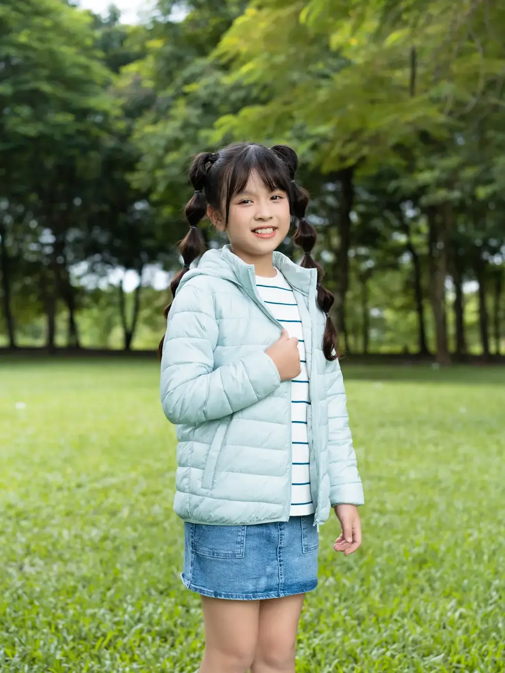 Áo phao trẻ em 3s plus - Xanh bạc hà - 2