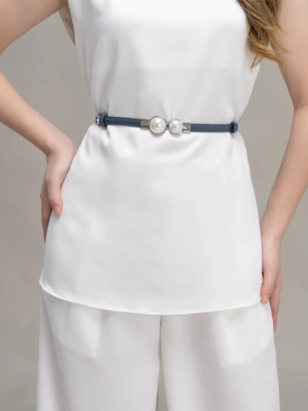 Đai lưng nữ cao cấp da thật 100%-4 - Navy