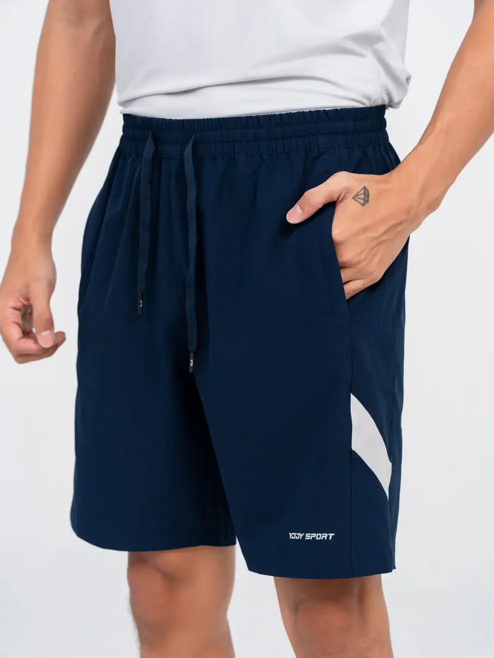 Quần Short Thể Thao Nam Phối Sườn - Tím Than 1 - 29