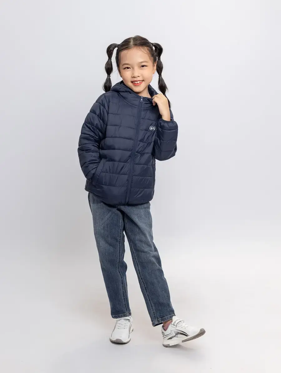 Áo phao kid siêu nhẹ - Tím than - 2