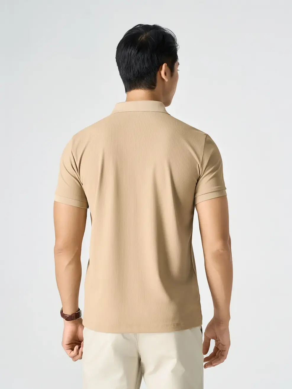 Áo Polo Nam Waffle Siêu Co Giãn - Màu nâu 019 - M