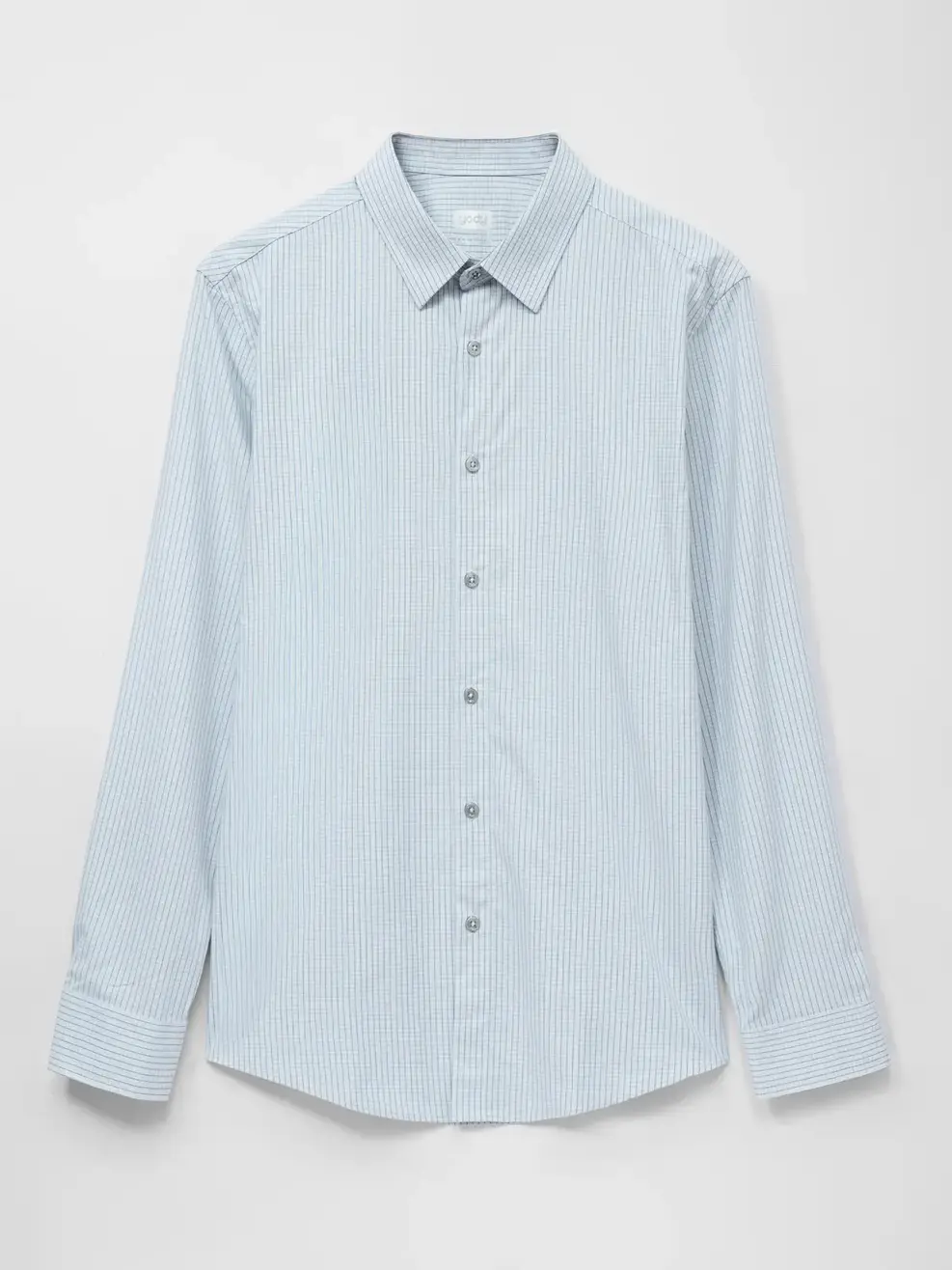 Sơ Mi Dài Tay Nam Bamboo Kẻ Caro - Ghi - M