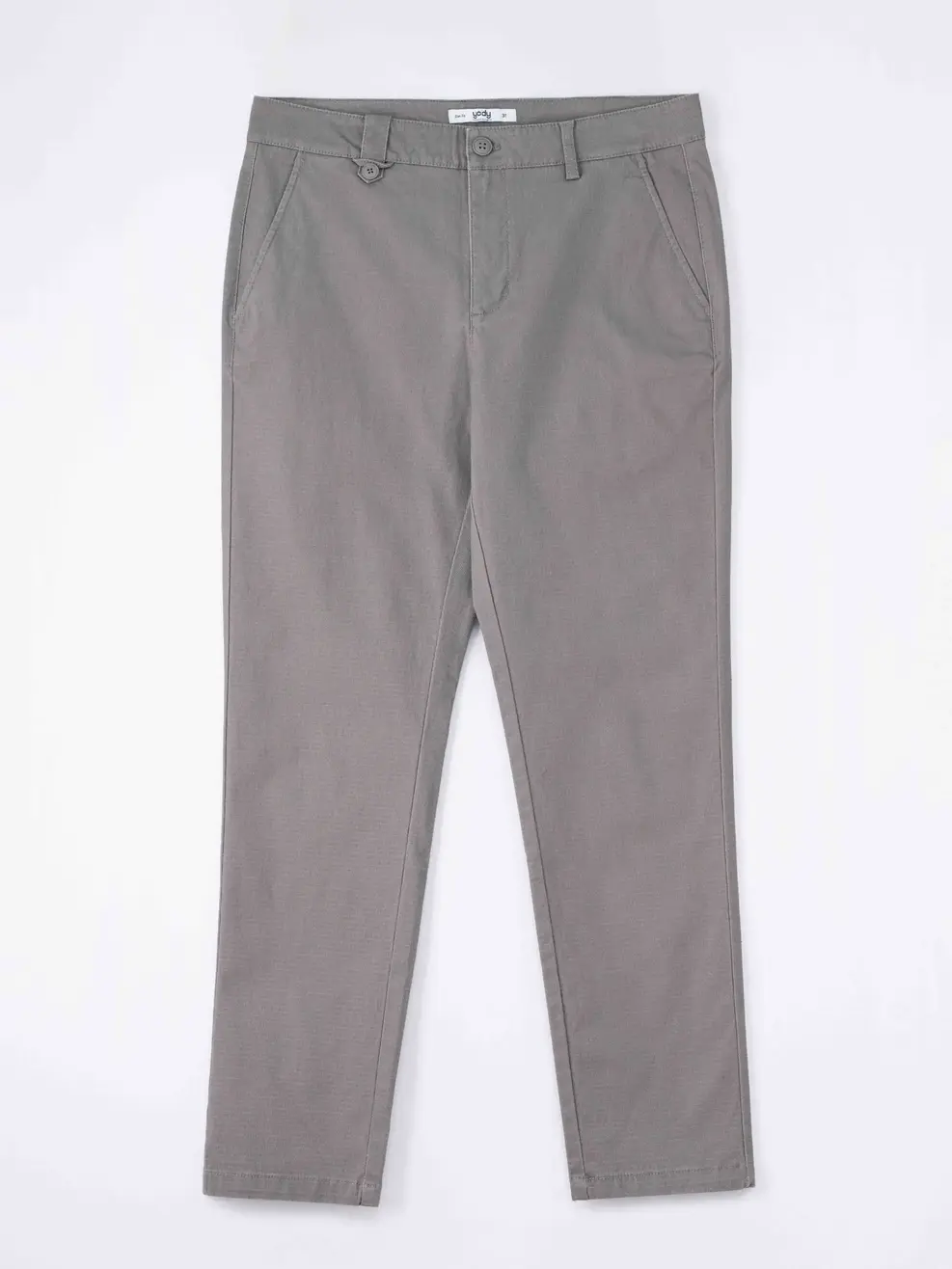 Quần Kaki Nam Có Cá Đỉa Thân Trước - Ghi Đậm - 29