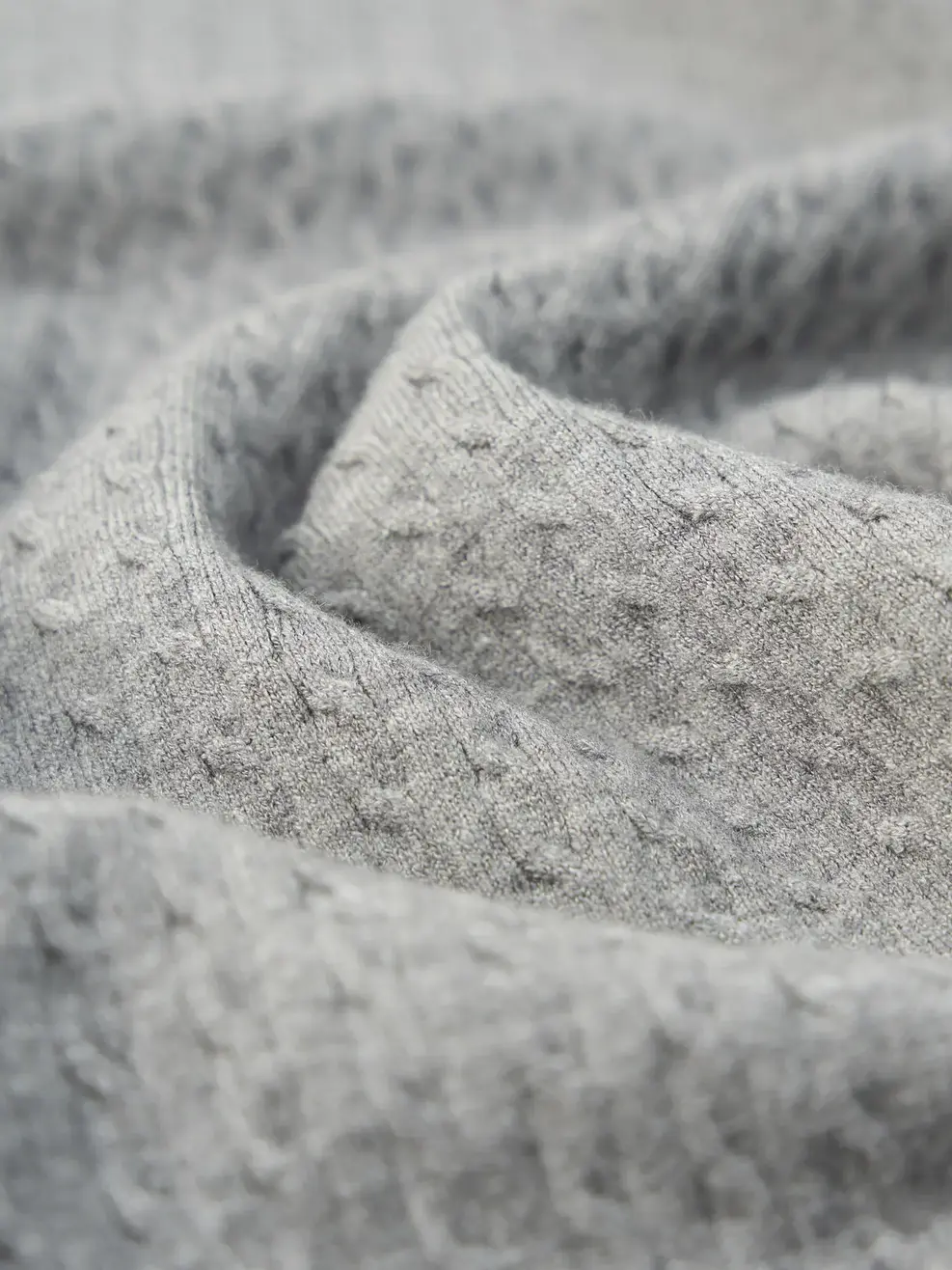 Áo Len Regular Cổ Tròn Vặn Thừng (alm7007) - Xám 026 - XL