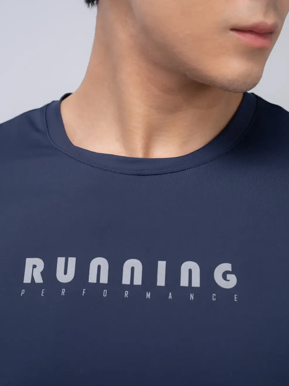 T-shirt thể thao nam running 2 - Tím than - XL