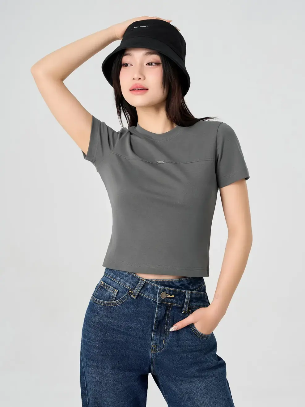 Áo Phông Diễu Chỉ - Than chì 007 - M