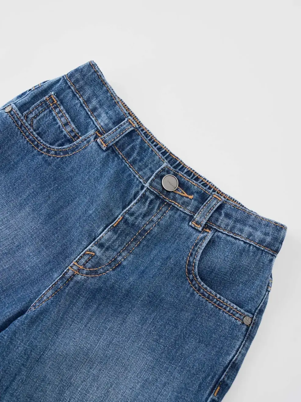 Quần Short Jeans Kid Xỏa Gấu - Màu chàm 002 - 110