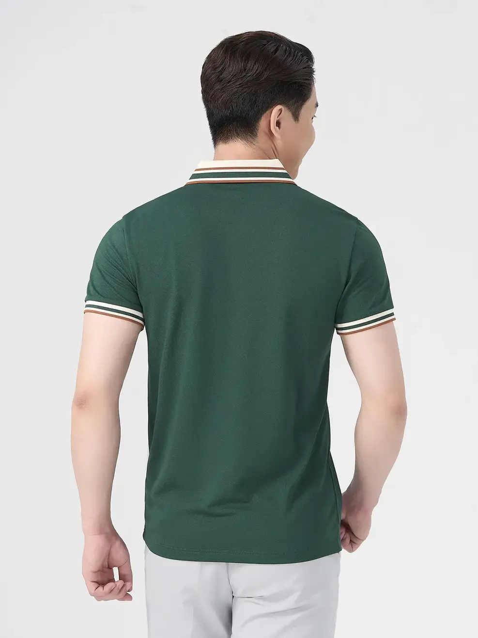 Áo Polo Nam Bo Cổ Phối Màu (APM7213) - XANH 067 - M