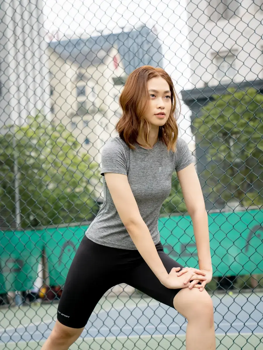 T-shirt thể thao nữ run - Đen - L