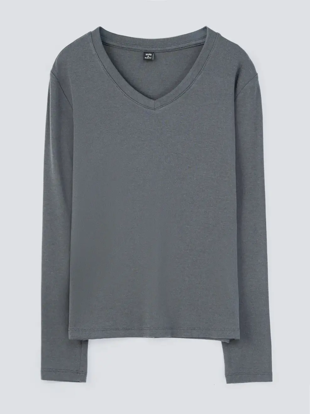 Áo Thu Đông Nữ Cổ Tim - Ghi Đậm - S