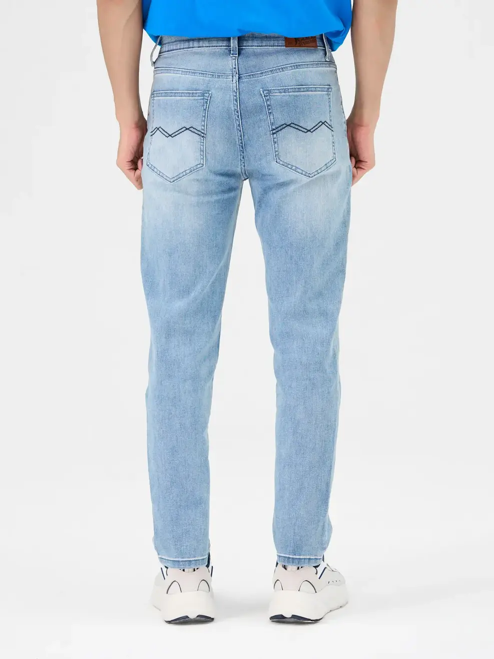 Quần Jeans Nam Slim Fit Lycra Co Giãn - Xanh - 28