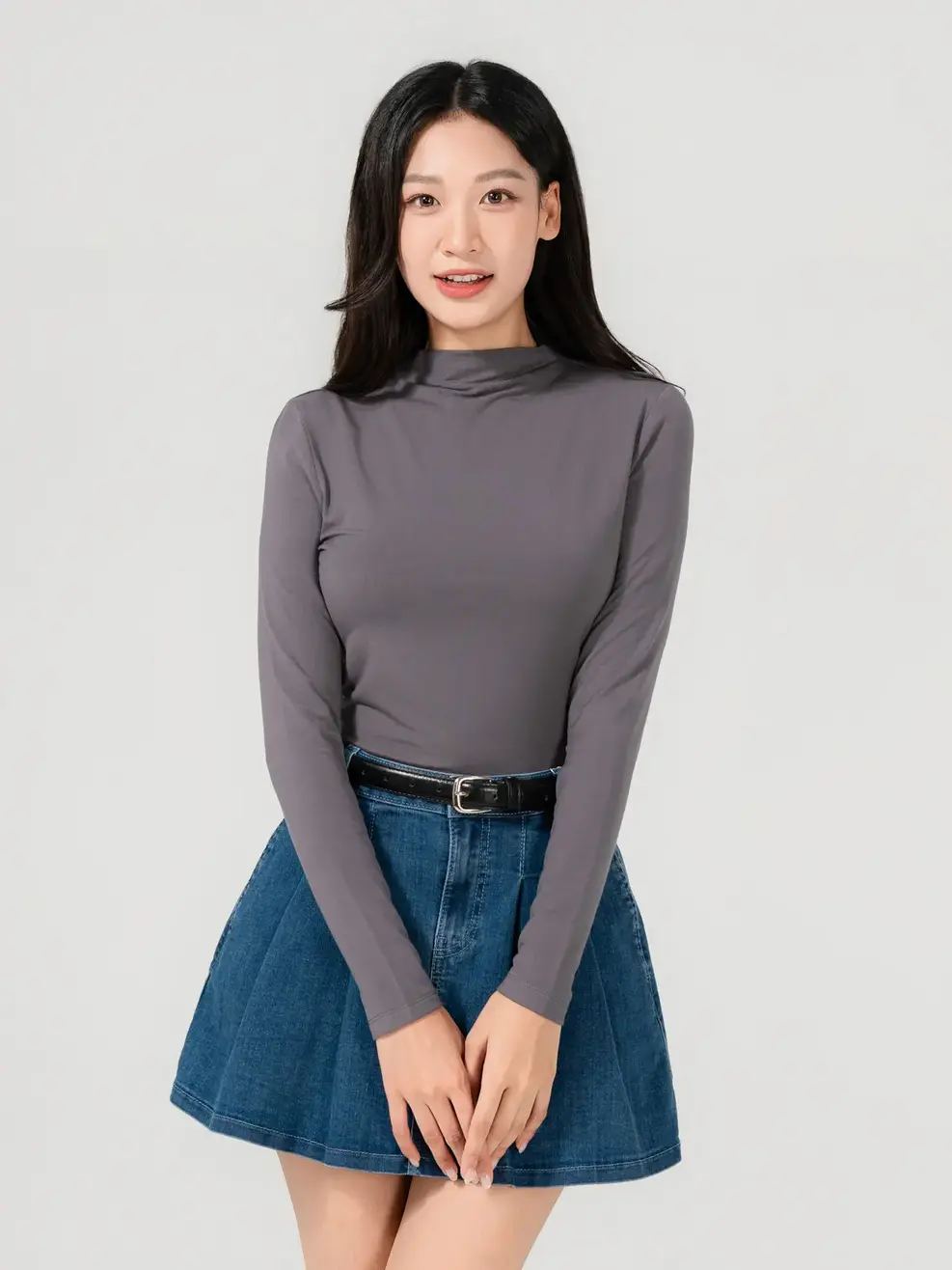 Áo Body Giữ Nhiệt Bamboo Cổ Leo - Xám 010 - S