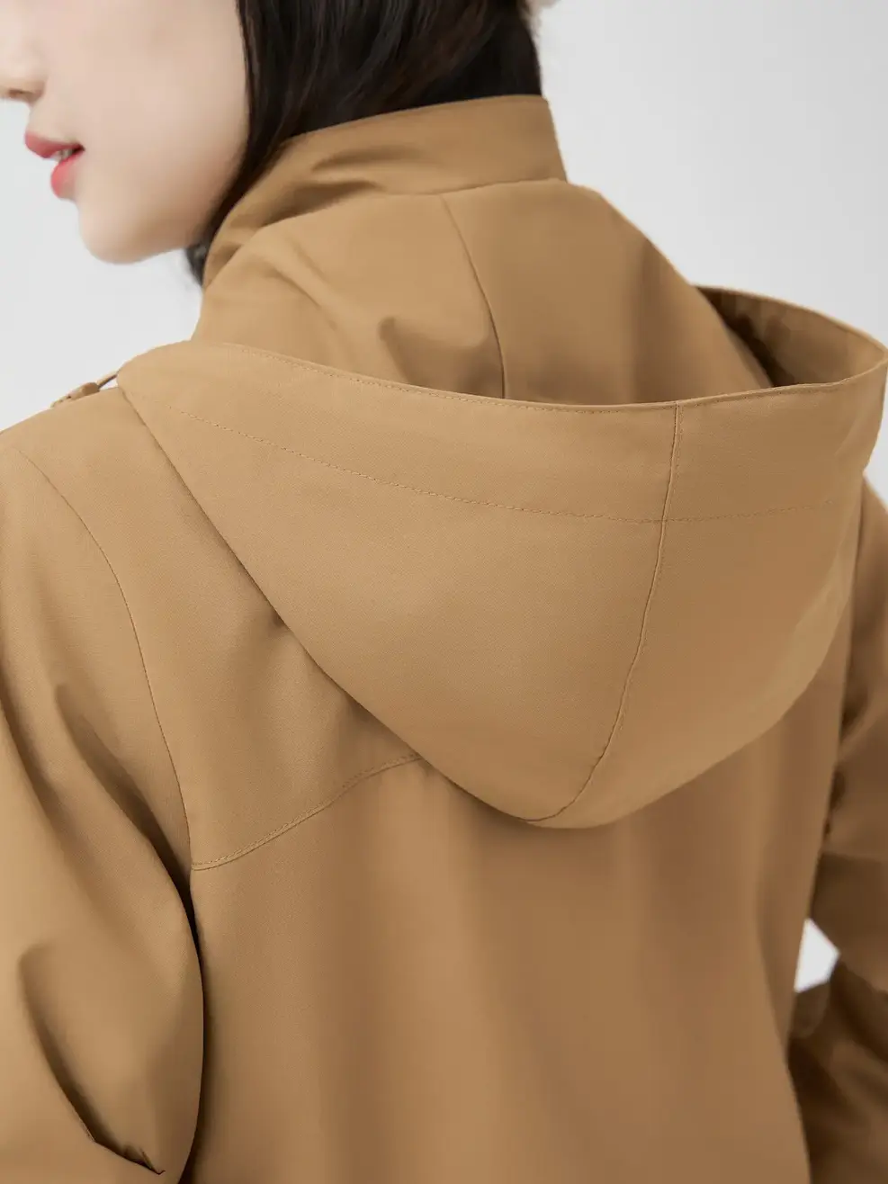 Áo Khoác Gió Nữ Basic -  Nâu 218 - S