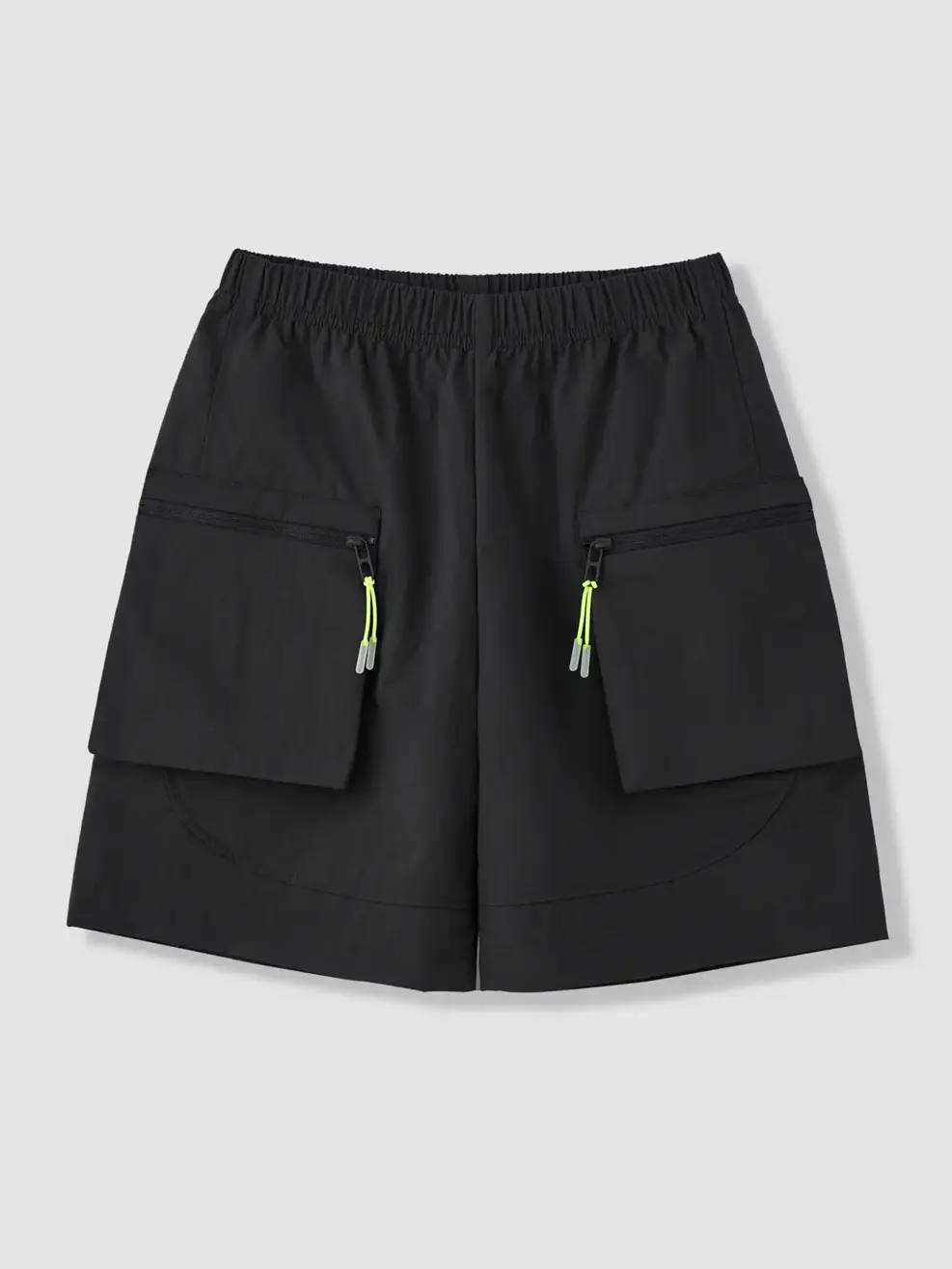 Quần Shorts Bé Trai Túi Hộp Khoá Phối - Đen 001 - 2-3